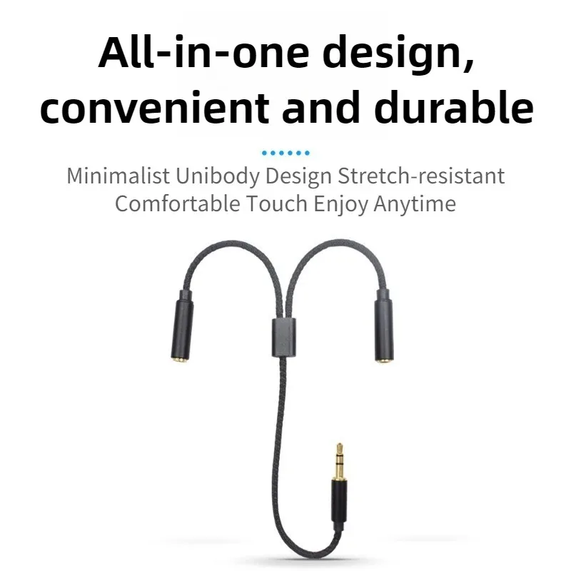 3.5mm 오디오 분배기, 1개의 남성 단자에서 2개의 - Earphone Splitter Jack 리뷰 및 가격
